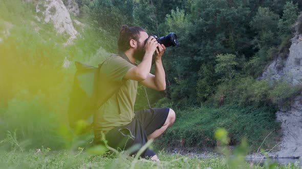 Man Photographer in Nature