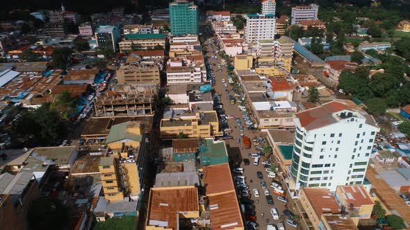 Aerial view of the Arusha City