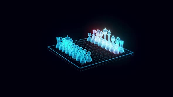 Chess Board Hologram Rotating Hd