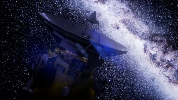 Satellite Cassini Is Approaching Saturn alt