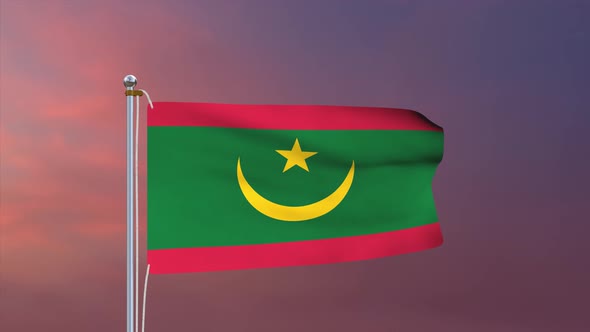 Mauritania Flag 4k