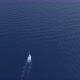 Aerial View Of A Sail Going To Journey On Beautiful Blue Color Sea - VideoHive Item for Sale
