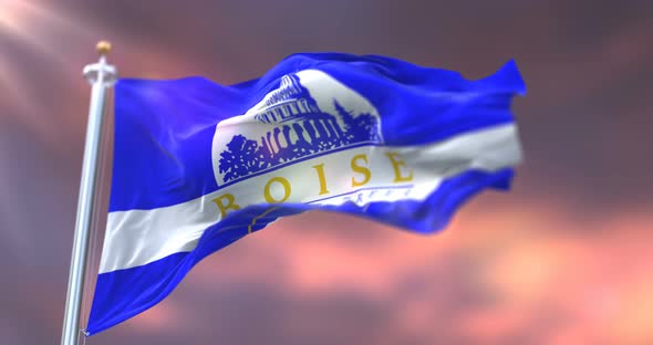 Boise City Flag, Idaho, United States