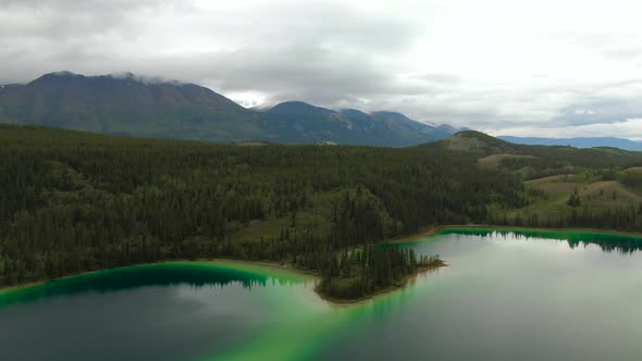 Stunning View of Emerald Lake From Above