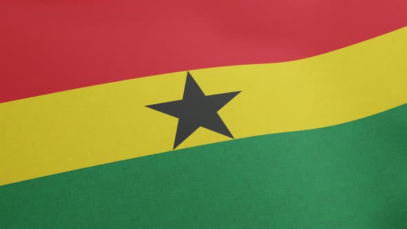 National Flag of Ghana Waving Original Size and Colors 3D Render Ghana National Flag Theodosia Okoh