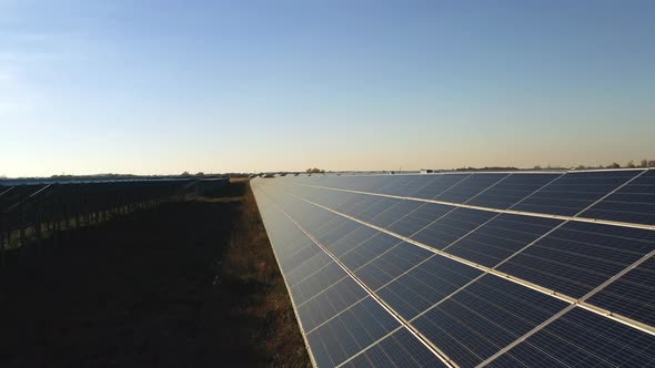 Drone Shooting Solar Panel Station