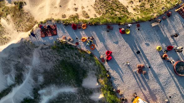 Cappadocia aerial view 4 K Awesome Background