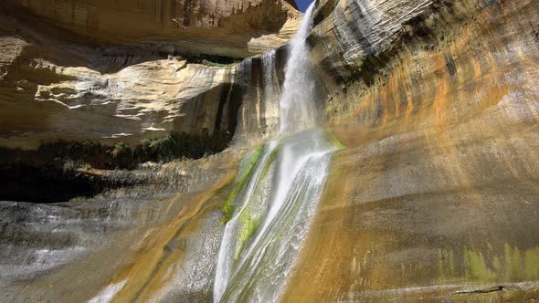 Lower Calf Creek Falls from top to bottom