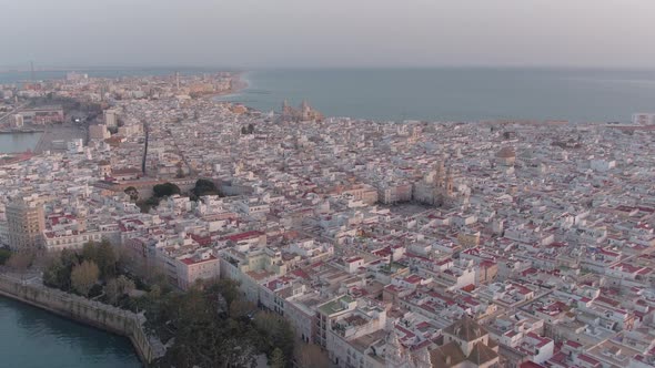 Aerial view of Cadiz