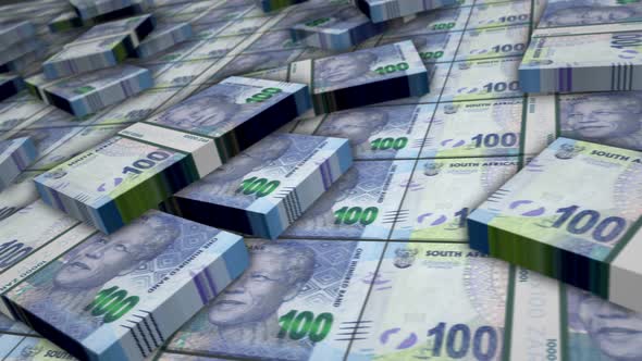 South Africa Rand money banknote pack loop
