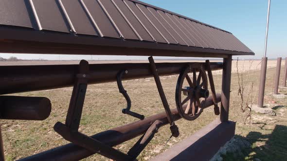 Old Tools On Rural Fence