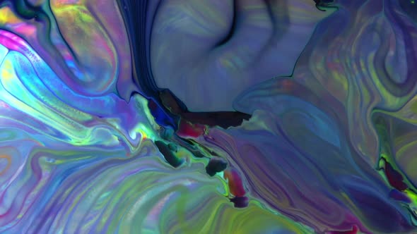 Abstract Colorful Sacral Liquid Waves Texture 435