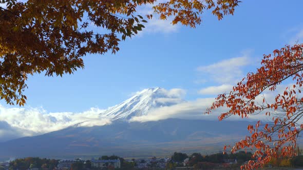 Mount Fuji in Autumn Color, Japan