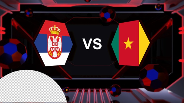 Serbia Vs Cameroon Football World Cup Qatar 2022 Vs Card Transition