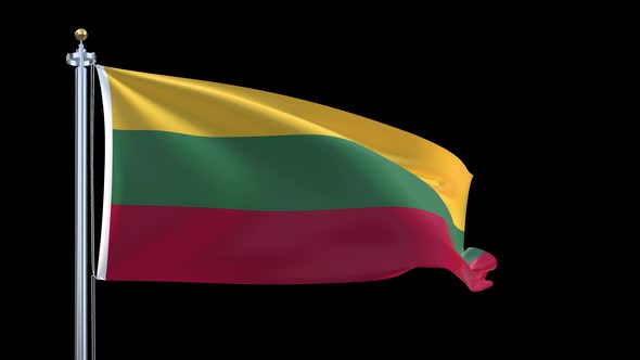 Lithuania Waving Flag