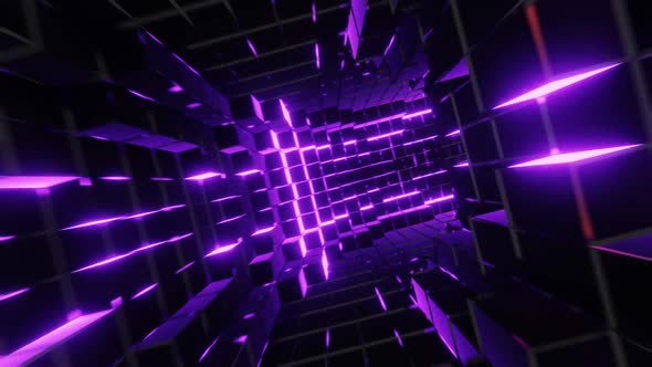 Abstract seamless VJ neon HD background.