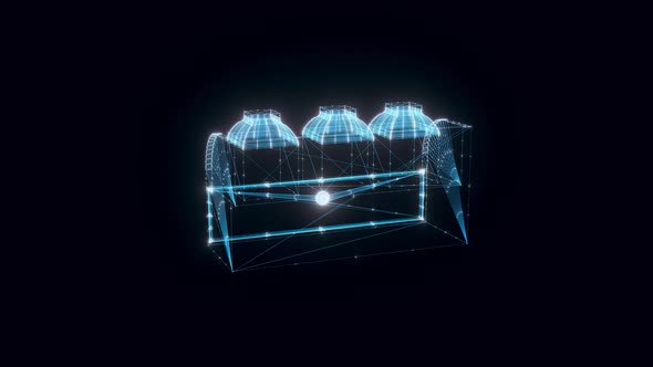 Rack Of Spices Hologram Rotating 4k alt