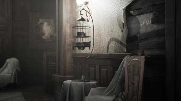 Dark Old Abandoned Classic Interior alt