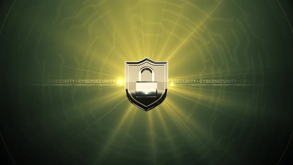 02 - 12 CYBERSECURITY Digital Background with Lap Top Computer 4K