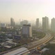 Aerial view of highway street road at Bangkok Downtown Skyline, Thailand. - VideoHive Item for Sale