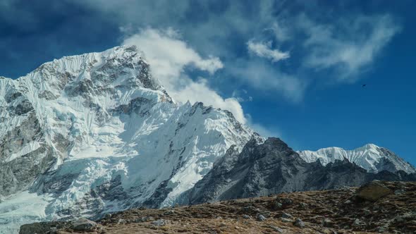 Snowy Mountain Timelapse. Nepal