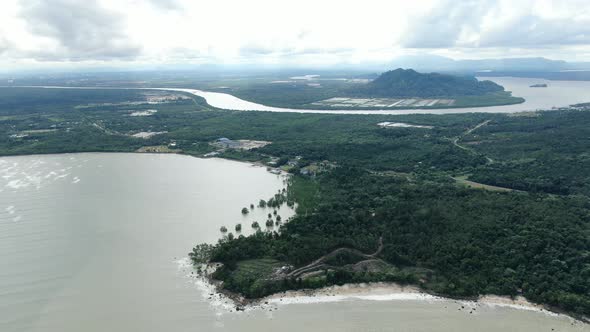 The Beaches at the most southern part of Borneo Island