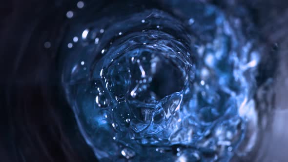Super Slow Motion Shot of Clear Water Vortex at 1000 Fps alt