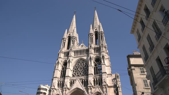 The Reformed Church towers in Marseille