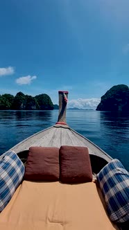 Luxury Longtail Boat in Krabi Thailand Koh Hong Island Trip at the Tropical Island 4 Island Trip in