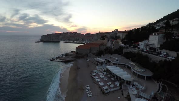 Aerial view of Banje Beach