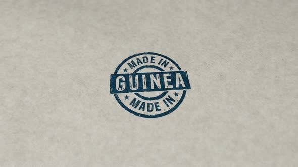 Made in Guinea stamp and stamping loop