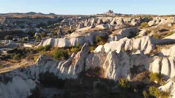 Cappadocia Landscape Aerial View. Turkey. Goreme National Park