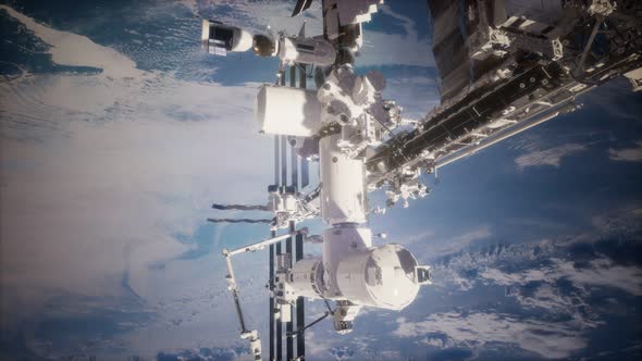 Earth and Outer Space Station Iss alt