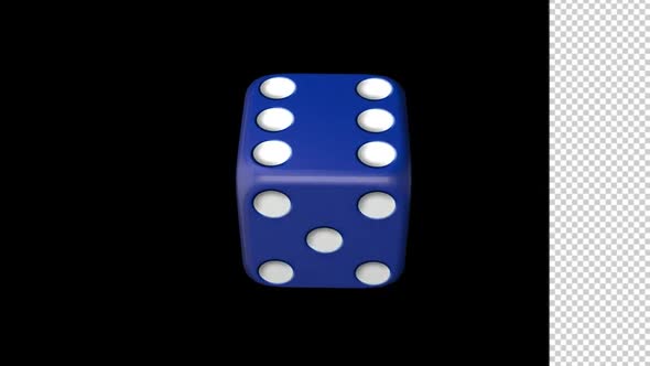 Dice Rolling - Blue