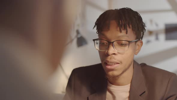 African American Man Having Job Interview