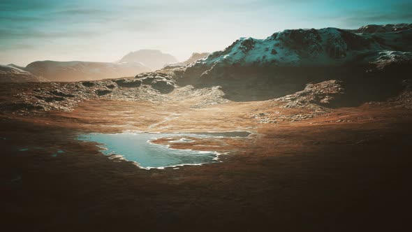 Polar Ural Mountain and Fields