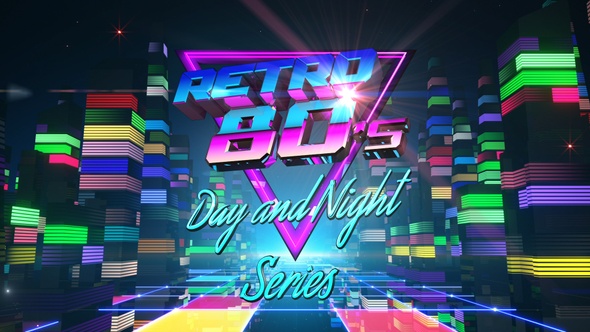 Retro-futuristic Neon City