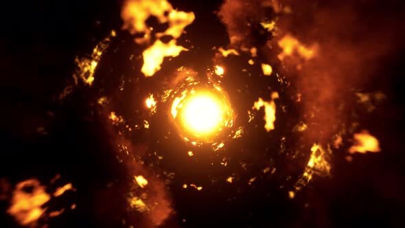 Abstract Flame Energy Effect 4K 01