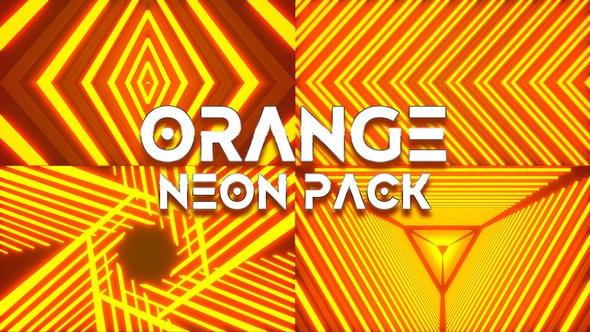 Orange Neon Background Pack