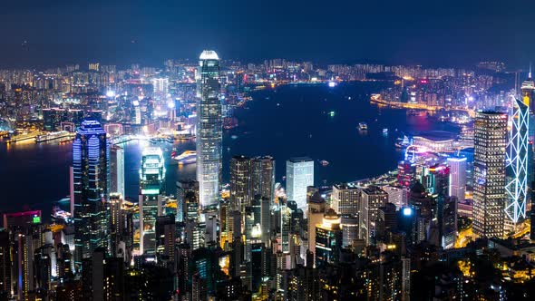 Hong Kong urban at night