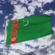 Turkmenistan Flag With Sky - VideoHive Item for Sale