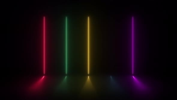 Concept 42-N1 Abstract Neon Lights Animation