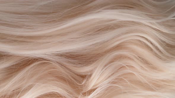 Super Slow Motion Shot of Waving Light Blonde Hair at 1000 Fps