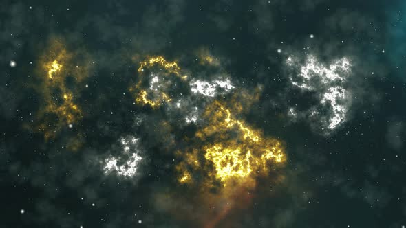 4K Sci Fi Space nebula With Thunderstorm alt