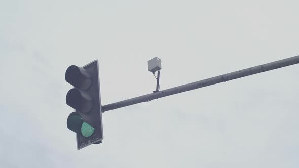 Traffic Light Changing And Electronic Sensors