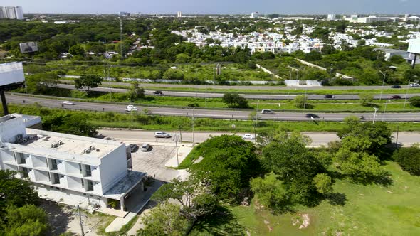 Orbital view of 5g antenna in new merida yucatan