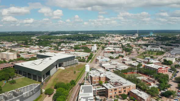 Aerial View of Buildings in Urban Neighbourhood