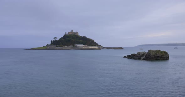 View of St Michael mount in Cornwall