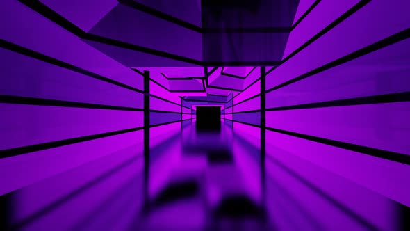 Abstract Retro Violet Neon Light VJ LOOP motion graphics.