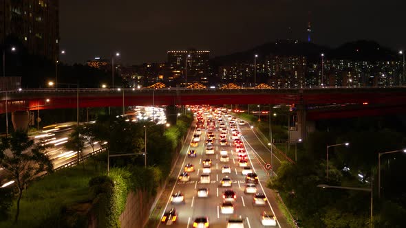 Seoul Night Traffic